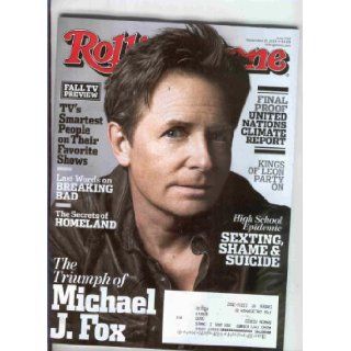 Rolling Stone 2013 September 26 (On the cover Michael J.Fox) Rolling Stone Books