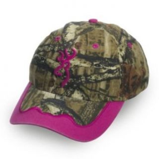 Browning Women's Magenta Camo Cap One Size: Clothing