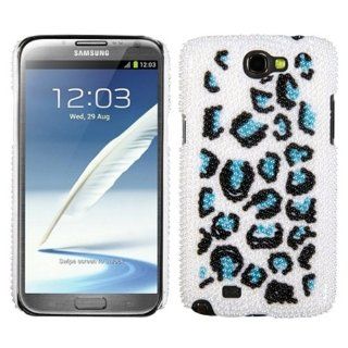 MYBAT SAMGNIIHPCBKPRLDM604WP Premium Pearl Diamante Case for Samsung Galaxy Note 2   1 Pack   Retail Packaging   Black/Blue Cell Phones & Accessories