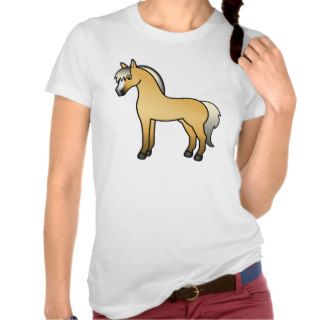 Cartoon Norwegian Fjord Horse Tank Tops