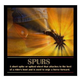 Cowboy Spurs Poster
