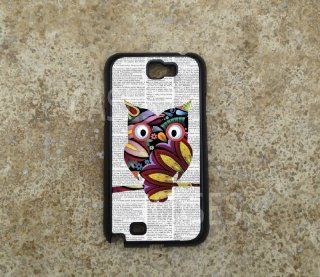 SAMSUNG NOTE 2 Case Colorful OWL BEST Unique COOL Galaxy Note ii Hard COVER: Cell Phones & Accessories