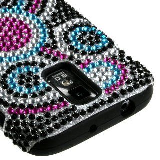 T Mobile Samsung Galaxy S II / T989 Hybrid Protector Cover Case  Bubble Diamante Fusion: Cell Phones & Accessories