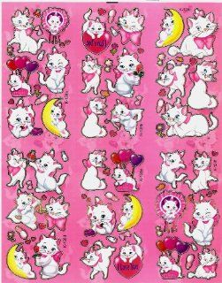 Aristocats Marie balloon moon  kitty Disney Movie Sticker Sheet K128 ~ 30+ small individual peel off stickers: Everything Else