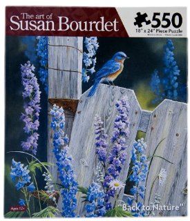 550 Piece Art of Susan Bourdet Puzzle   "Back to Nature": Toys & Games