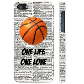 SudysAccessories Basketball One Life One Love On Dictionary iPhone 5 Case iPhone 5G Case   SoftShell Full Plastic Direct Printed Graphic Case: Cell Phones & Accessories