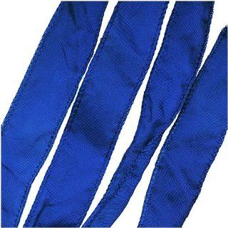 Silk Fabric Flat Silky Ribbon 2cm 'Cobalt Blue' 42 Inch Strand (1):