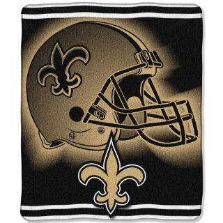 New Orleans Saints 50"x60" Raschel Throw : Throw Blankets : Sports & Outdoors
