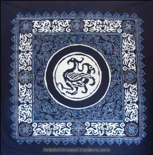Chinese Wall Decor / Chinese Folk Art: Chinese Batik Wall Hanging   Phoenix Symbol   Tapestries