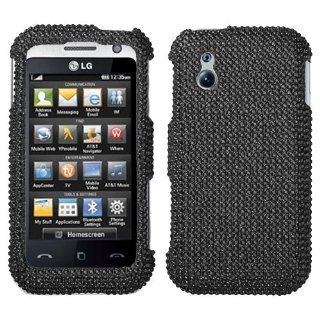 Black Diamante Protector Cover(Diamante 2.0) for LG GT950 (Arena) Cell Phones & Accessories