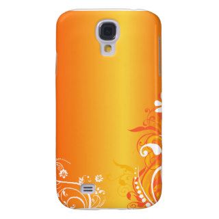 Orange swirl iphone case samsung galaxy s4 cases