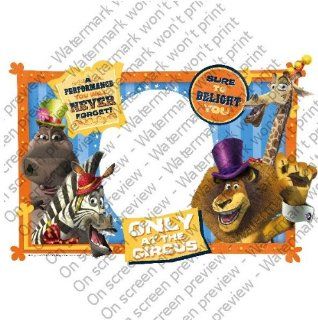 6" ~ Madagascar Only at the Circus Photo Frame Birthday ~ Edible Image Cake/Cupcake Topper!!! : Grocery Gourmet Food Cooking Baking Supplies Icings : Grocery & Gourmet Food