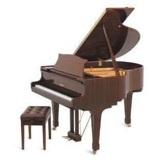 Suzuki M 620 BL 5'2 inch Acoustic Grand Piano, High Gloss Mahogany Brown: Musical Instruments