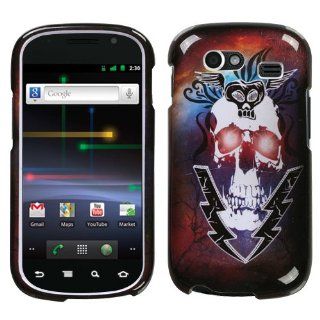 MYBAT SAMNXSHPCIM620NP Compact and Durable Protective Cover for Samsung Nexus S   1 Pack   Retail Packaging   Lightning Skull: Cell Phones & Accessories