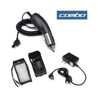 3 Piece Value Combo Pack Of Samsung SGH T629, T629 Includes: Vehicle Cigarette Lighter Power Charger with IC Chip + Home Wall Travel Plug in Ac Charger + Black Protective Genuine Leather Case: Cell Phones & Accessories