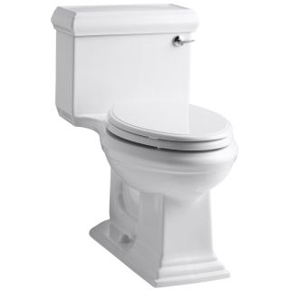 KOHLER Memoirs White 1.28 GPF (4.85 LPF) 12 in Rough In WaterSense Elongated 1 Piece Comfort Height Toilet