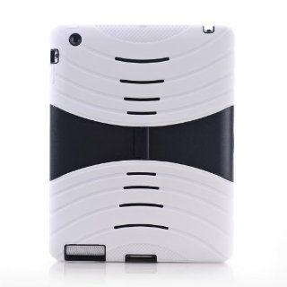 B.N.G White Stand Series 2 Layer Convertible Hybrid Protection Kick Stand Defender Case for iPad 4 iPad 3 iPad 2 with one Small Gift: Cell Phones & Accessories