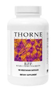Thorne Research B.P.P. (Betaine/Pepsin/Pancreatin), 180 Vegetarian Capsules Health & Personal Care