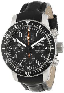Fortis Men's 638.10.11 LC B 42 Official Cosmonauts Black Automatic Chronograph Date Watch at  Men's Watch store.