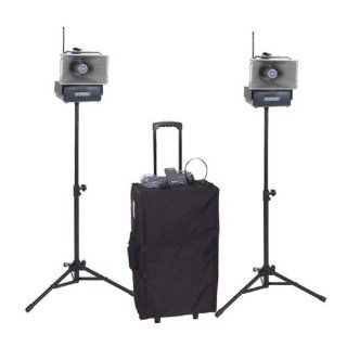 AmpliVox SW640 Wireless Speaker Half Mile Hailer Kit, Outdoor Speaker Sound Systems Musical Instruments