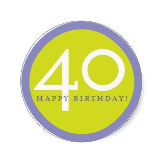 Happy Birthday, 40 Stickers