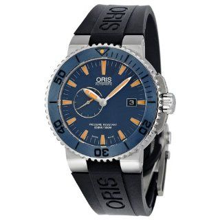 Oris Maldives Limited Edition Blue Dial Automatic Rubber Mens Watch 01 643 7654 7185 Set RS: Oris: Watches