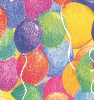 Balloon Celebration, 24"x417' Half Ream Roll Gift Wrap: Health & Personal Care