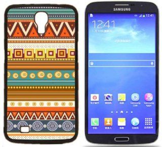 Hipstr Nebula & white Aztec Andes Tribal Pattern Hard Rubber Side and Aluminum Back Case For Samsung I9200 Galaxy Mega 6.3 With 3 Pieces Screen Protectors: Cell Phones & Accessories