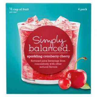 Simply Balanced Sparkling Cranberry Cherry 4 pk