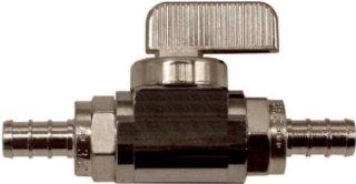 Watts Brass & Tubular P 653 Brass Barb Ball Stop Valve, 3/8 x 3/8 In.   Quantity 5   Pipe Fittings  