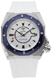 TechnoMarine Men's 508001 RoyalMarine P1 Automatic Stainless Steel White Rubber Watch: Watches