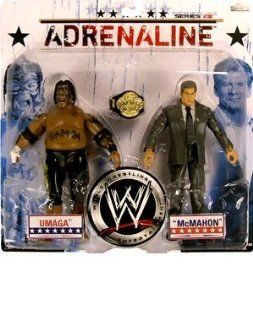WWE Adrenaline 2 Pack Series 28: Mr. McMahon vs. Umaga: Toys & Games
