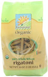 bionaturae Organic Whole Wheat Rigatoni, 16 Ounce Bag (Pack of 6) : Rigatoni Pasta : Grocery & Gourmet Food
