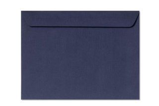 9 1/2 x 12 5/8 Booklet Envelopes   Deep Blue Linen (500 Qty.) : Office Products