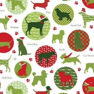 Jillson Roberts Christmas Gift Wrap, Christmas Dog, 6 Count (XR668) : Gift Wrap Paper : Office Products