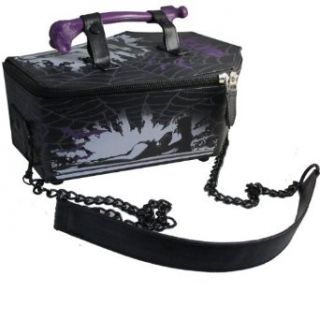 Kreepsville 666 Horror Gothic   Elvira Mistress Of The Dark Web Coffin Bag Purse: Shoes