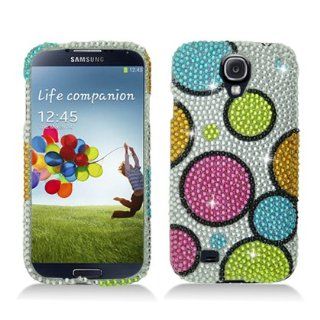 Aimo SAMSIVPCLDI673 Dazzling Diamond Bling Case for Samsung Galaxy S4   Retail Packaging   Colorful Circles: Cell Phones & Accessories