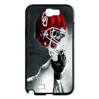 PDIYcover Custom DIY Design 13 Sports NCAA Oklahoma Sooners Football Logo Black Print Hard Shell Cover Case for Samsung Galaxy Note 2 N7100 Cell Phones & Accessories