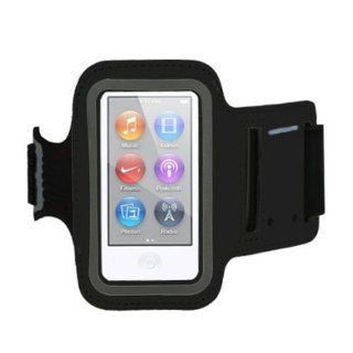 SHEENROAD Black Sports Workout Gym Armband Case for iPod Nano 7 7th: Cell Phones & Accessories