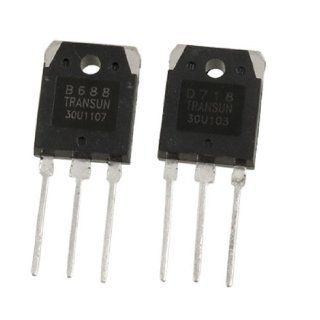 Amico Pair 2SB688 + 2SD718 8A 200V Silicon Power Transistors: Home Improvement