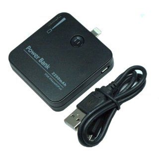 iPhone 5 8 pin External Portable charger (Black) Cell Phones & Accessories