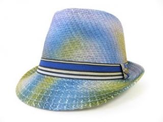 Fedora Wave / Blue Tone Swirls / Tuff on Him Hot on Her at  Womens Clothing store