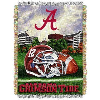 NCAA Alabama Crimson Tide 48 Inch by 60 Inch Acrylic Tapestry Throw : Throw Blankets : Sports & Outdoors