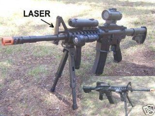 New Airsoft M16 Style Hx689a Sniper Rifle Gun Bipod Pod Laser&light W/bb's Full Scale : Sports & Outdoors