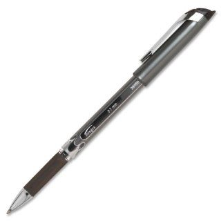 Integra Gel Stick Pen, Rubber Grip, 0.7mm, Black Ink (ITA39059) : Gel Ink Rollerball Pens : Office Products