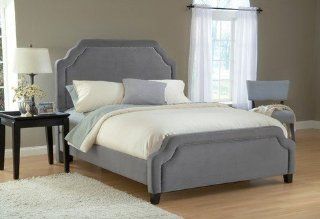 Hillsdale Furniture 1638BKRC Carlyle Bed Set with Rails, King, Pewter: Home & Kitchen