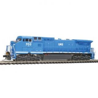 Atlas Master&#8482 N Scale Diesel GE Dash 8 40CW   Standard DC Locomotive Management Services LMS #703 (blue): Toys & Games
