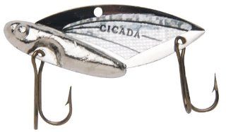 Reef Runner Cicada Lure, 1/2 Ounce, Silver/Silver : Fishing Diving Lures : Sports & Outdoors