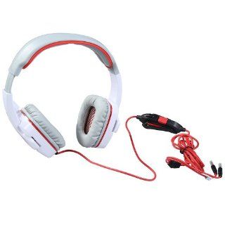 Vktech SADES SA 708 Stereo Headphone Primary Gaming Headset for PC Notebook White: Computers & Accessories