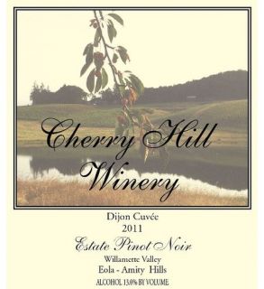 2011 Cherry Hill Dijon Cuve Pinot Noir Willamette Valley 750 mL: Wine